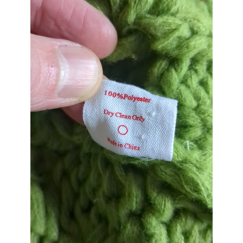 Lisa Says Gah Green Chunky Knit Cardigan - Picture 12 of 12